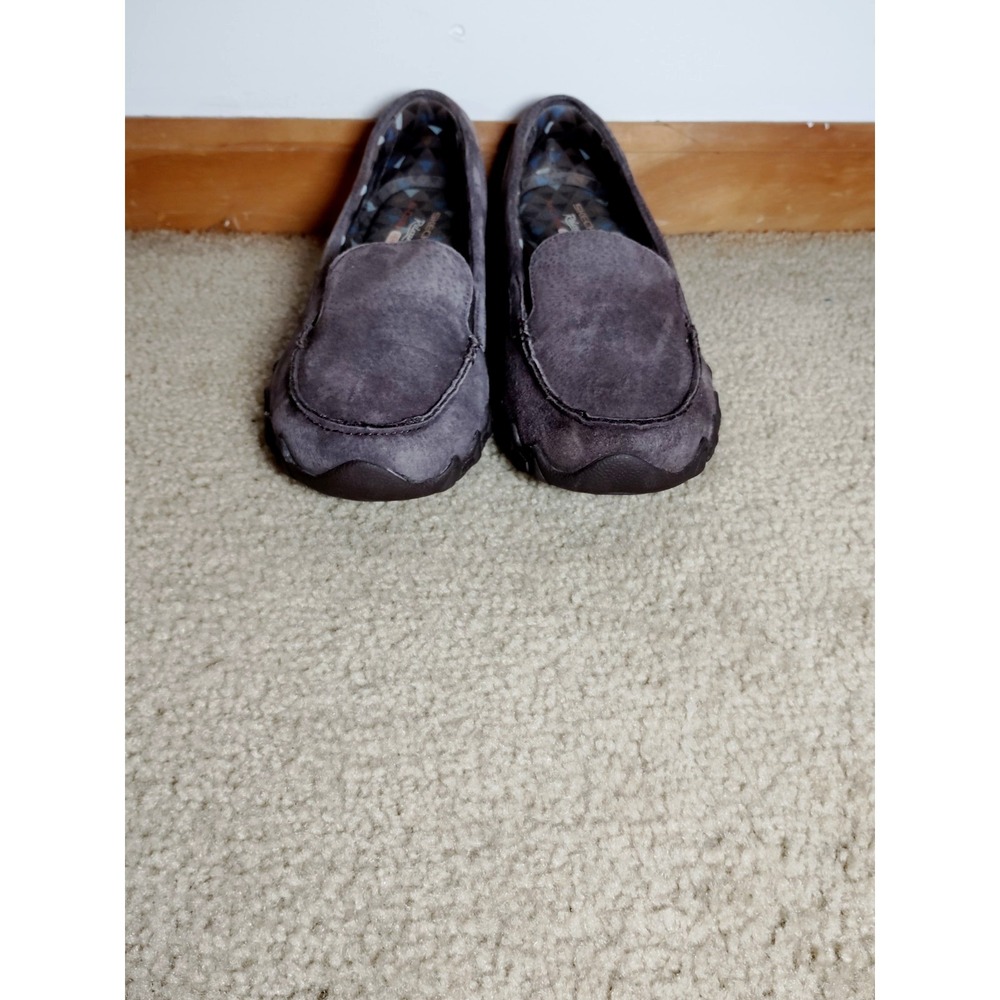Skechers Breathe Easy Women 9.5 Suede Moccasin Slip-On Relaxed Fit Comfort Shoes - Picture 4 of 15